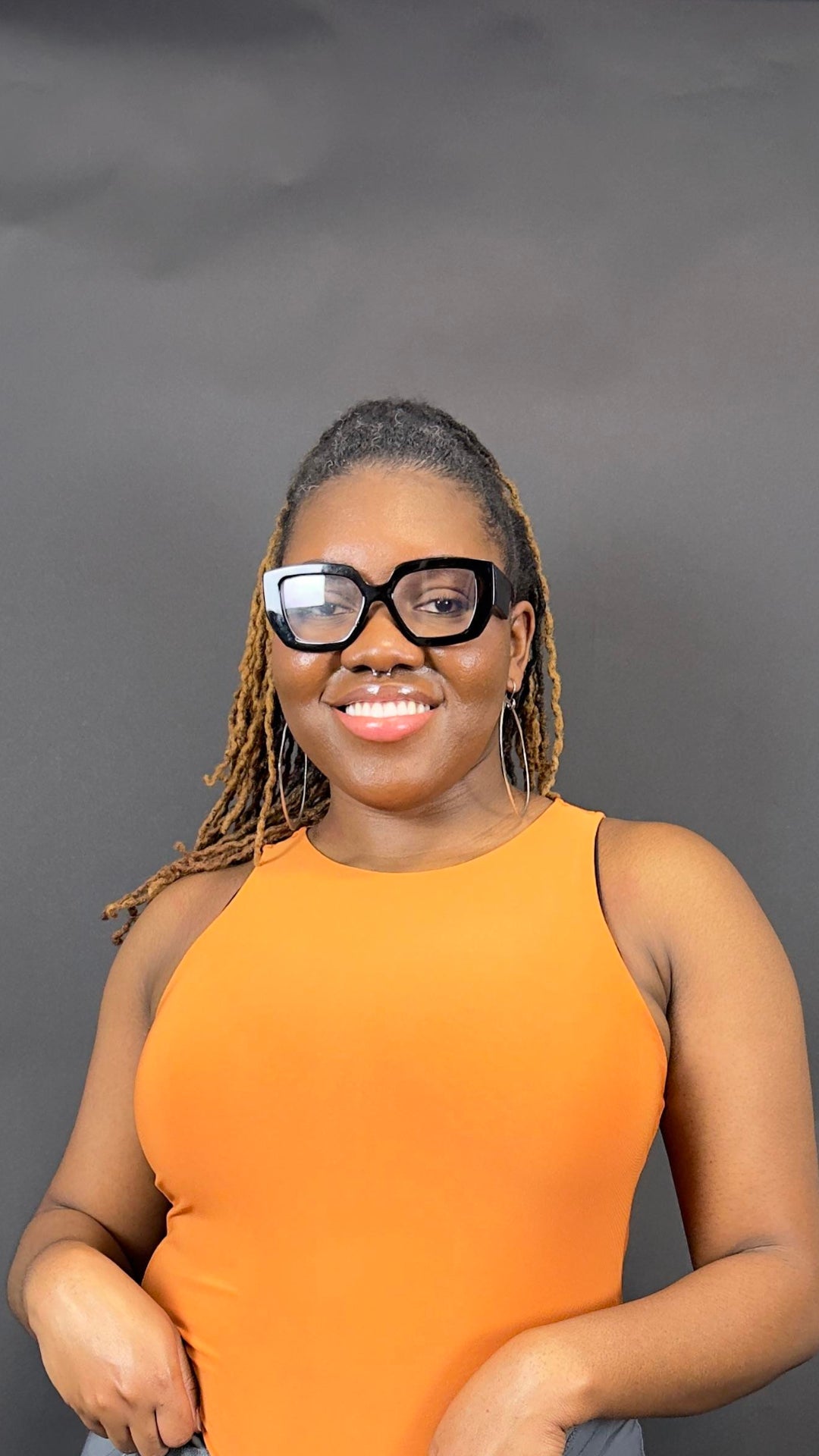 Iris Sleeveless Bodysuit - Orange Spice