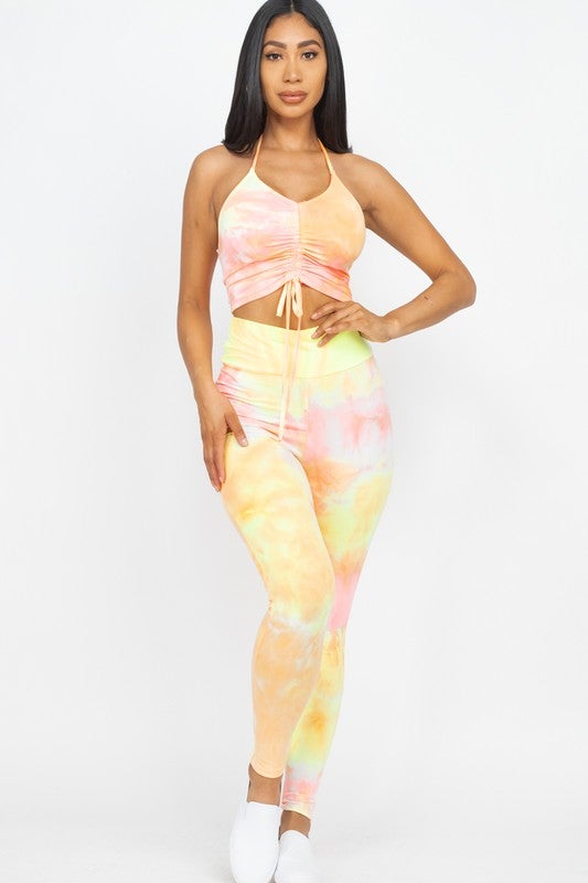 Ari Tie Dye Set - Orange/Yellow