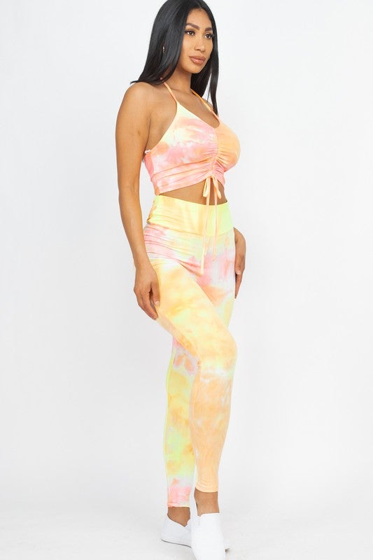Ari Tie Dye Set - Orange/Yellow